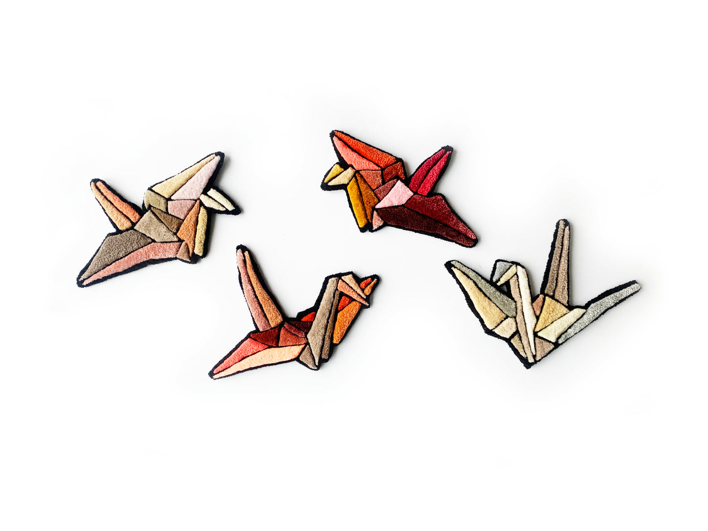 Origami crane deep tones