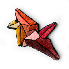 Origami crane deep tones