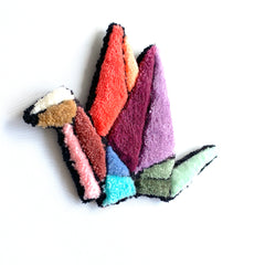 Pastel origami crane 02